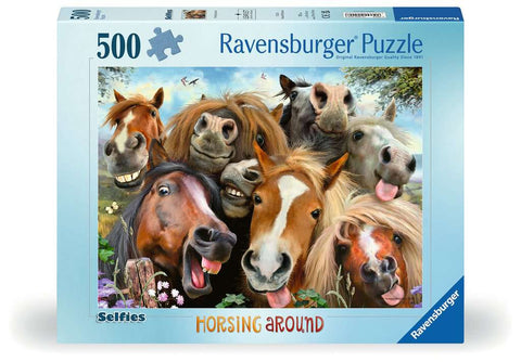 Jigsaw: Selfies - Horsing Around (500pc)