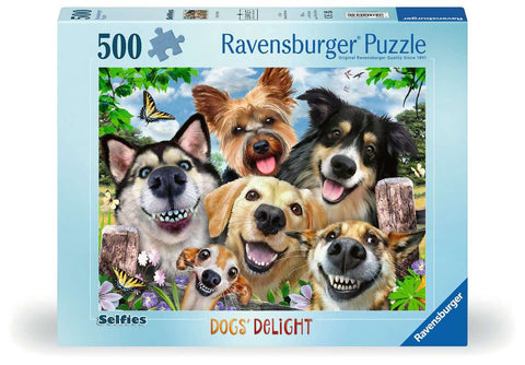 Jigsaw: Selfies Dogs' Delight (500pc)