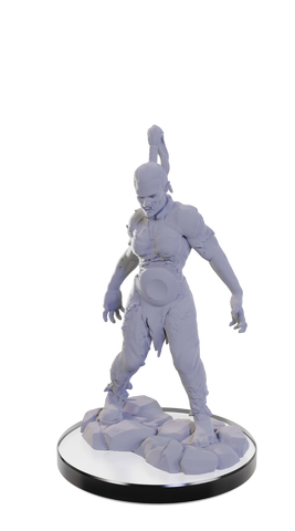 WZK90445: Plague Zombie & Skeletal Champion: Pathfinder Deep Cuts Unpainted Miniatures (W22)