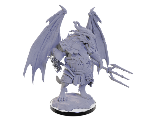 WZK90683: Draconian Mage & Foot Soldier: D&D Nolzur's Marvelous Unpainted Miniatures (W22)