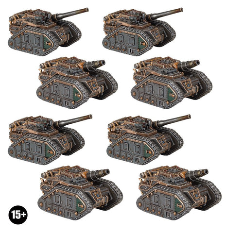 Legions Imperialis: Solar Auxilia Basilisks/Medusas - reduced