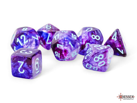 CHX22557 Nebula Mega-Hedral - Nocturnal/Turquoise Luminary 7-Die Set