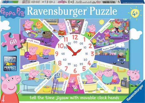 Children’s Puzzle: Peppa Pig Clock Puzzle (60 Pieces)