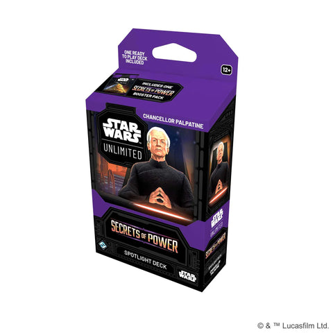 Star Wars Unlimited Secrets of Power Spotlight Deck Chancellor Palpatine - Legends of the Force (release date 7th November)