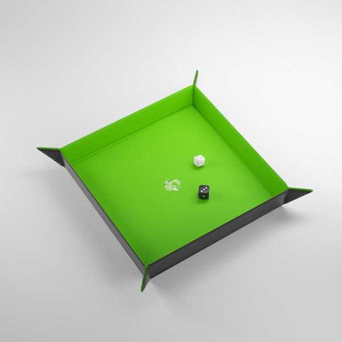 Magnetic Dice Tray Square: Black/Green