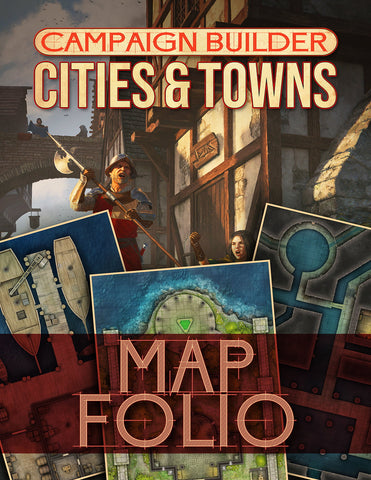 Campaign Builder: Cities and Towns for 5th Edition Map Folio