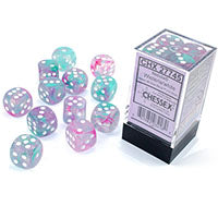 CHX27745 Nebula Luminary Wisteria White 16mm d6 Block (12 d6)