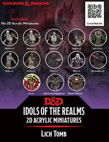 D&D Idols of the Realms: Lich Tomb 2D Set (expected in stock on 16th May)