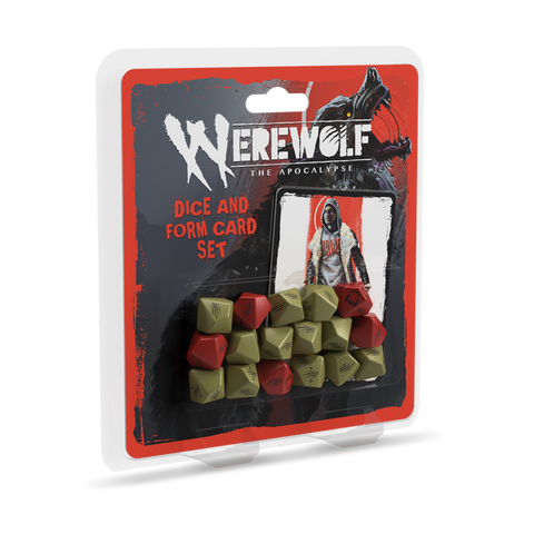 Werewolf: The Apocalypse 5th Edition Roleplaying Game Dice and Form Card Set