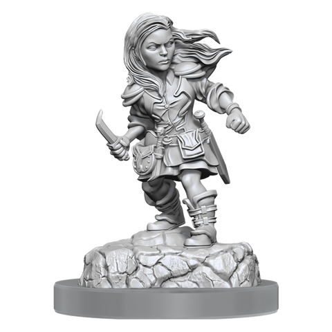 WZK90403 Halfling Rogue Female: D&D Nolzur's Marvelous Unpainted Miniatures (W20)