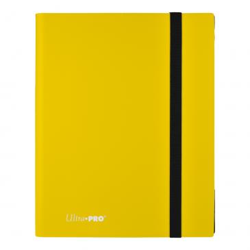 9-Pocket Eclipse Lemon Yellow Pro-Binder