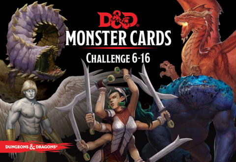 D&D Monster Cards Challenge 6-16 - Leisure Games