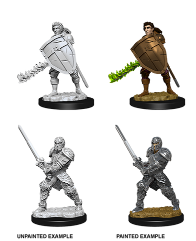 WZK73673: Male Human Fighter: D&D Nolzur's Marvelous Unpainted Miniatures