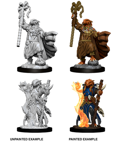 WZK73674: Female Dragonborn Sorcerer: D&D Nolzur's Marvelous Unpainted Miniatures