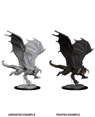 WZK73682: Young Black Dragon: D&D Nolzur's Marvelous Unpainted Miniature