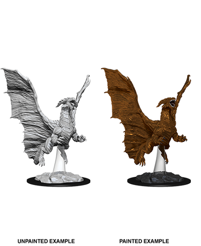 WZK73685: Young Copper Dragon: D&D Nolzur's Marvelous Unpainted Miniature