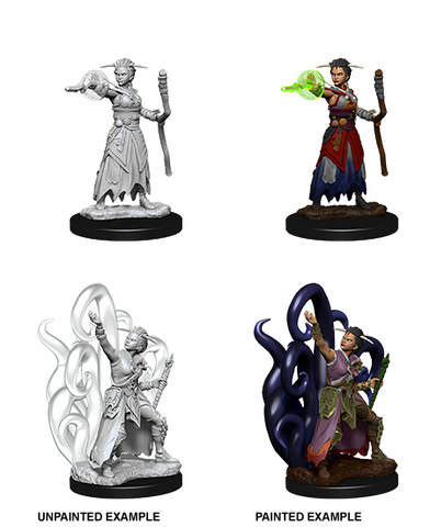 WZK73837: Female Human Warlock: D&D Nolzur's Marvelous Unpainted Miniatures (W10)
