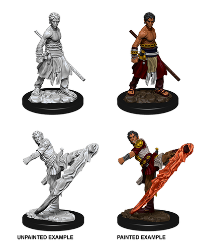 WZK73838: Male Half-Elf Monk: D&D Nolzur's Marvelous Unpainted Miniatures (W10)