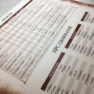 Sins RPG GM Screen - reduced