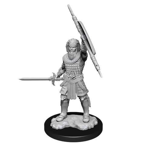 WZK90144 Human Fighter Male: D&D Nolzur's Marvelous Unpainted Miniatures (W13)