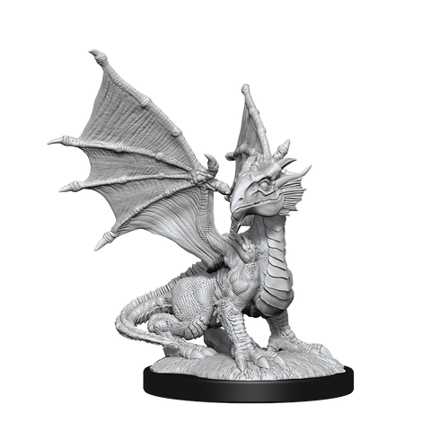 WZK90153 Silver Dragon Wyrmling & Female Halfling: D&D Nolzur's Marvelous Miniatures (W13)