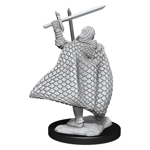 WZK90169 Elf Fighter Male: Pathfinder Battles Deepcuts Unpainted Miniatures (W13)