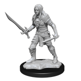 WZK90169 Elf Fighter Male: Pathfinder Battles Deepcuts Unpainted Miniatures (W13)