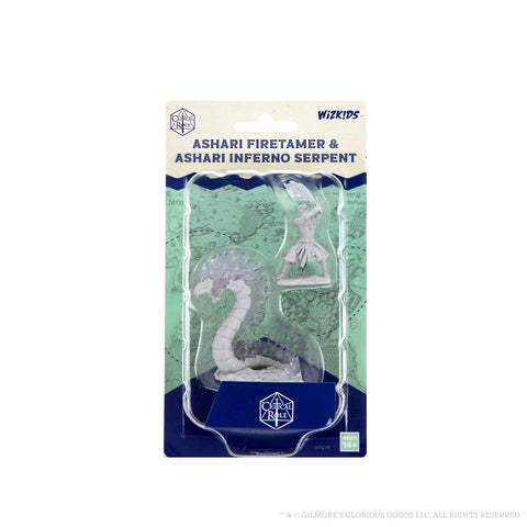 WZK90476: Ashari Firetamer & Inferno Serpent: Critical Role Unpainted Miniatures (W2)