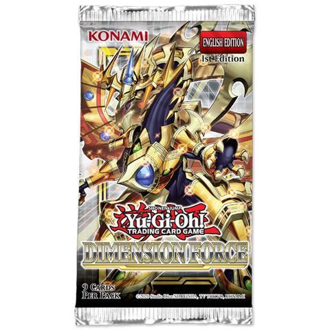 Yu-Gi-Oh Dimension Force booster (9 cards)