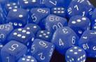CHX27206 Frosted Blue with White d10 Set* - Leisure Games