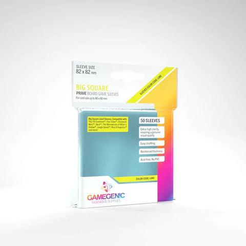 Gamegenic PRIME Big Square- Sized Sleeves: 82 x 82 mm (50)