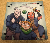 Crystal Heart / Up To 4 Players Dice Folding Dice Tray (All Rolled Up) - Leisure Games