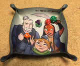 Crystal Heart / Up To 4 Players Dice Folding Dice Tray (All Rolled Up) - Leisure Games