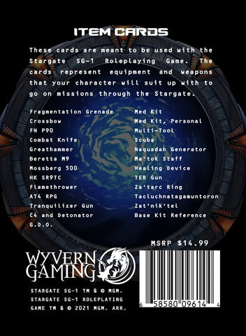 Stargate SG-1 Item Cards - reduced