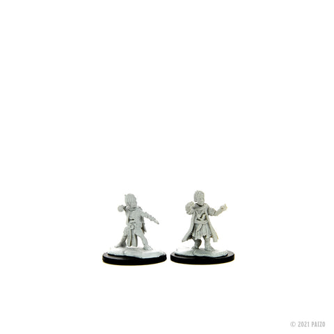 WZK90328: Halfing Monk Male: Pathfinder Battles Deepcuts Unpainted Miniatures (W15)