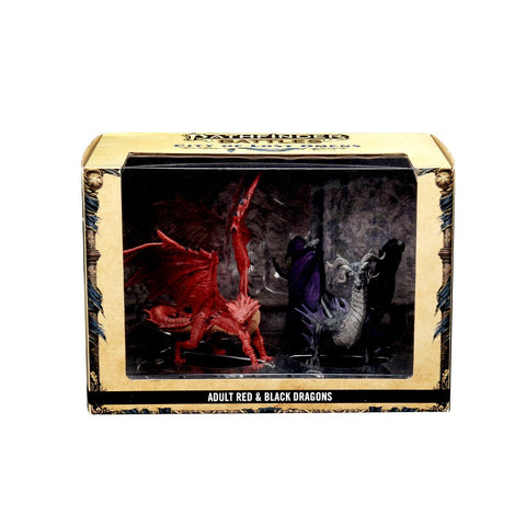 Pathfinder Battles: City of Lost Omens Premium Figure- Adult Red & Black Dragons