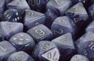 CHX27888 Phantom Black with Silver 12mm d6 Dice Block(36 d6) - Leisure Games