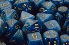 CHX27489 Phantom Teal with Gold Polyhedral 7-Die Set* - Leisure Games