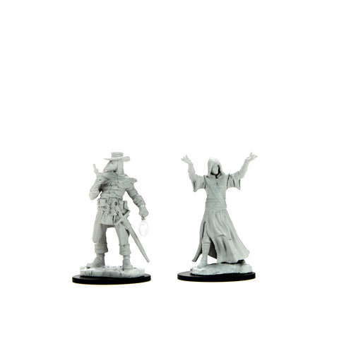 WZK90338: Plague Doctor & Cultist: WizKids Deep Cuts Unpainted Miniatures (W15)