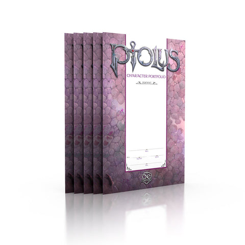 Ptolus Character Portfolio 5E (pack of 5) - reduced