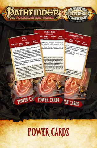 Pathfinder for Savage Worlds: Power Cards