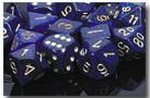 CHX25337 Speckled Golden Cobalt Polyhedral 7-Die Set* - Leisure Games
