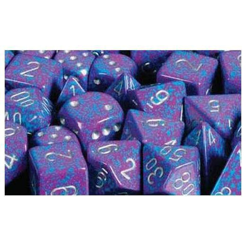 CHX25347 Speckled Silver Tetra Polyhedral 7-Die Set* - Leisure Games