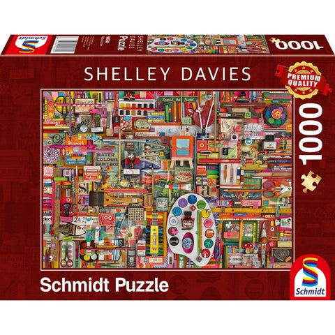 Jigsaw: Shelley Davies – Vintage Art Supplies, 1000 pcs