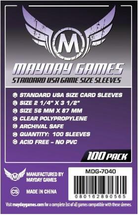 MDG7040: Standard USA Card Sleeves (Mayday)