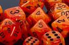 CHX27233 Vortex Orange with Black d10 Set* - Leisure Games