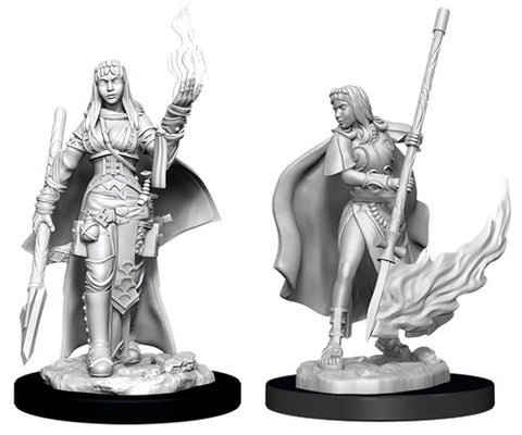 WZK90044: Female Human Oracle Magic Use: Pathfinder Battles Deep Cuts Unpainted Miniatures (W11)