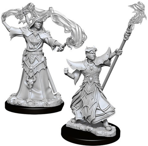 WZK90052: Male Human Sorcerer: Pathfinder Battles Deep Cuts Unpainted Miniatures (W11)