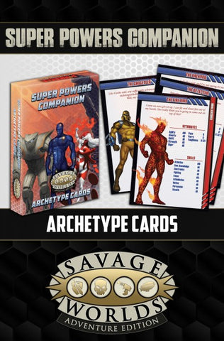 Savage Worlds Adventure Edition: Super Powers Archetype Cards Boxed Set