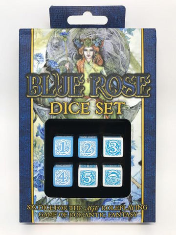 Blue Rose Dice Set - Leisure Games